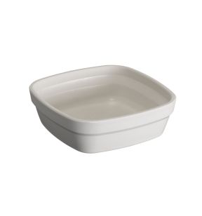 Ravier carré carré blanc fibre végétale 11 cm Lilitouch Saint Romain