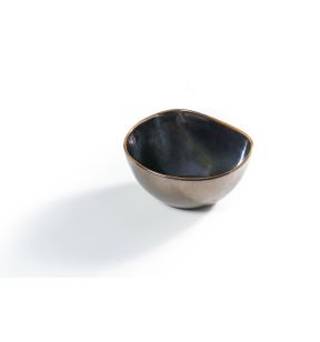 Bol à salade triangulaire Or porcelaine 16,3x14,1 cm Tama Astera