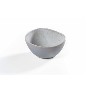 Bol à salade triangulaire gris porcelaine 16,3x14,1 cm Tama Astera