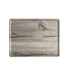 Plateau bois chêne gris 37x28 cm Slim Platex