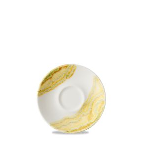 Sous-tasse à expresso rond Gold porcelaine vitrifiée Ø 11 cm Tide Churchill