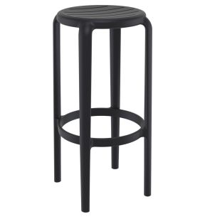 Tabouret de bar de terrasse noir Ø 34 cm 75 cm Tom Flexmob