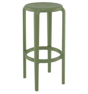 Tabouret de bar de terrasse olive Ø 34 cm 75 cm Tom Flexmob