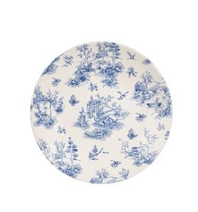 Assiette coupe creuse rond Toile Prague Blue porcelaine Ø 28,1 cm Vintage Prints Churchill