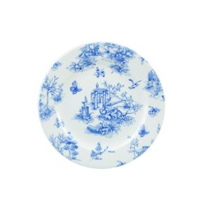 Assiette coupe creuse rond Toile Prague Blue en porcelaine Ø 22,5 cm 2,7 cm Vintage Prints Churchill