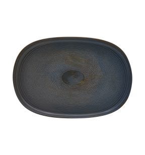 Assiette ovale ovale grès émaillé 33x22,5 cm Tornado Accolade