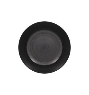 Assiette plate rond gris porcelaine vitrifiée Ø 14,5 cm Trinidad Rak