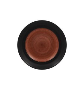 Assiette plate rond marron porcelaine vitrifiée Ø 30,6 cm Trinidad Rak