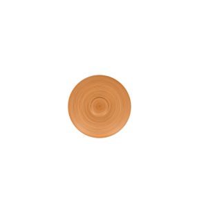 Sous tasse rond orange porcelaine vitrifiée Ø 15 cm Trinidad Rak