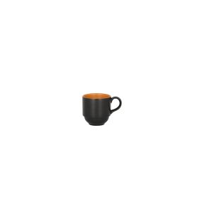 Stapelbare koffiekop oranje verglaasd 20 cl Ø 7.5 Trinidad Rak