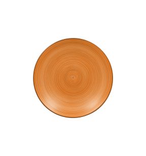 Assiette coupe creuse rond orange porcelaine vitrifiée Ø 27,8 cm Trinidad Rak
