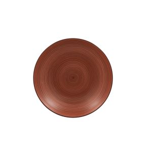 Assiette coupe creuse rond marron porcelaine vitrifiée Ø 27,8 cm Trinidad Rak