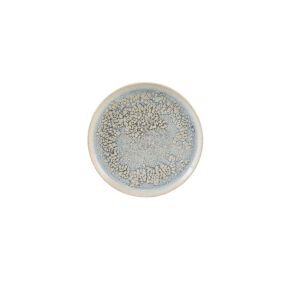 Assiette à bord droit rond gris grès émaillé Ø 22 cm Tropic Accolade