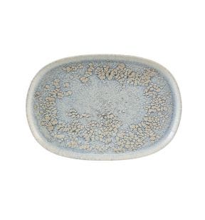 Assiette ovale gris grès émaillé 33x22,5 cm Tropic Accolade