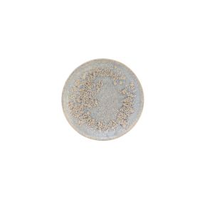 Assiette coupe rond gris grès émaillé Ø 17 cm Tropic Accolade