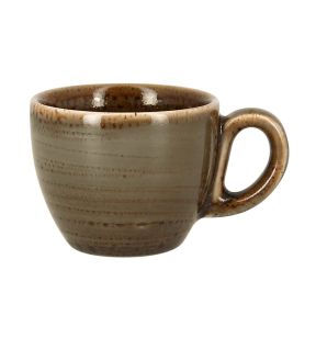 Tasse à expresso brun porcelaine vitrifiée 8 cl Ø 6,5 cm Twirl Rak
