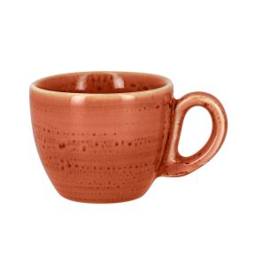 Tasse à expresso orange porcelaine vitrifiée 8 cl Ø 6,5 cm Twirl Rak