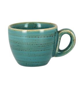 Tasse à expresso bleu porcelaine vitrifiée 8 cl Ø 6,5 cm Twirl Rak