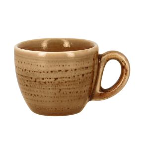 Tasse à expresso marron porcelaine vitrifiée 8 cl Ø 6,5 cm Twirl Rak
