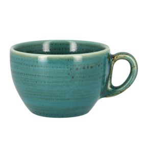 Tasse à café bleu porcelaine vitrifiée 23 cl Ø 9 cm Twirl Rak
