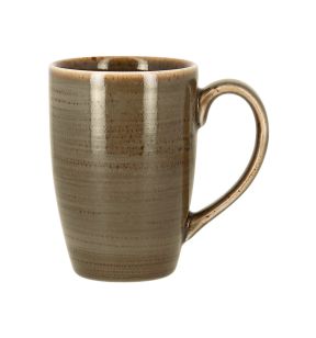 Mug brun porcelaine vitrifiée 30 cl Ø 7,5 cm Twirl Rak