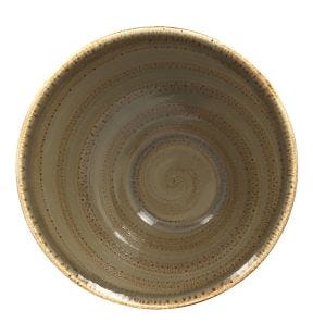 Bol à salade brun porcelaine vitrifiée Ø 21,5 cm Twirl Rak