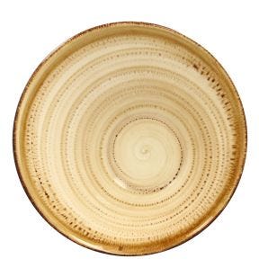 Slakom onregelmatig beige verglaasd Ø 21.5 Twirl Rak