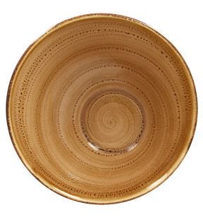Bol à salade marron porcelaine vitrifiée Ø 21,5 cm Twirl Rak