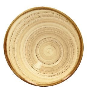 Saladier beige porcelaine vitrifiée Ø 29 cm Twirl Rak