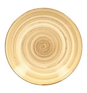 Assiette coupe creuse rond beige porcelaine vitrifiée Ø 25,9 cm Twirl Rak