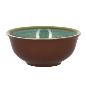 Bol rond bleu porcelaine vitrifiée Ø 10,5 cm Twirl Rak