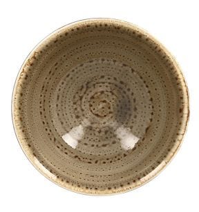 Bol rond brun porcelaine vitrifiée Ø 12 cm Twirl Rak