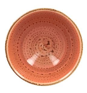 Bol rond orange porcelaine vitrifiée Ø 12 cm Twirl Rak