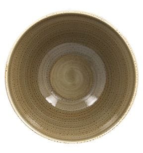 Bol rond brun porcelaine vitrifiée 130 cl Ø 20,2 cm Twirl Rak