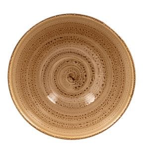 Bol rond marron porcelaine vitrifiée 130 cl Ø 20,2 cm Twirl Rak