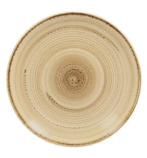 Assiette coupe plate rond beach porcelaine vitrifiée Ø 15 cm Twirl Rak