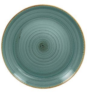 Assiette coupe plate rond lagon porcelaine vitrifiée Ø 30,7 cm Twirl Rak