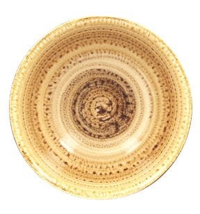 Bol rond brun porcelaine vitrifiée Ø 16 cm Twirl Rak