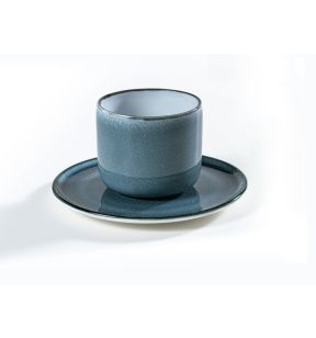 Tasse à thé rond gris porcelaine 23 cl Ø 10 cm Bergen Astera