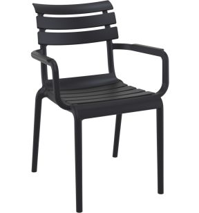Fauteuil de terrasse noir 84x58x59 cm Ulysse Flexmob