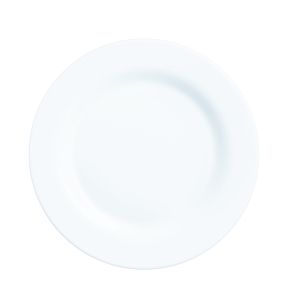 Assiette plate rond blanc verre opal Ø 24 cm Intensity Arcoroc