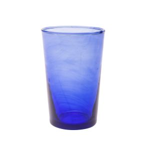 Gobelet empilable bleu en verre recyclé Ø 7,5 cm 11 cm Pia Pro.mundi