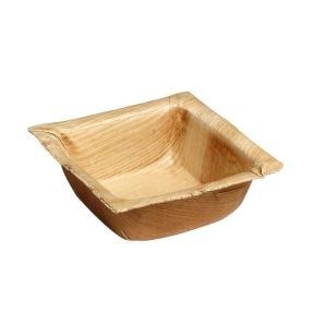Vierkante schaal vierkant beige 70x70x25 mm Solia (25 eenheden)