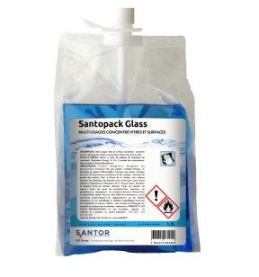Détergent vitres et surfaces ultra concentré 1,5 L Santopack Santor