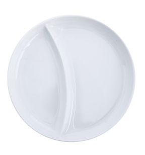 Regithermie plaat 1 gebogen scheiding rond wit porselein Ø 22.8 Vitalia Essentials Collection