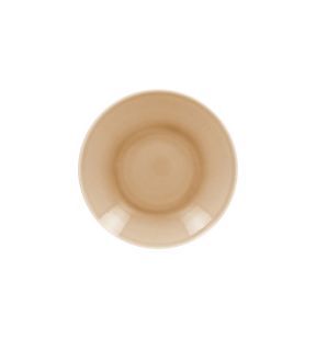 Assiette coupe creuse rond beige porcelaine vitrifiée Ø 25,9 cm Vintage Rak