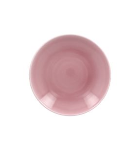 Assiette coupe creuse rond rose porcelaine vitrifiée Ø 29,9 cm Vintage Rak