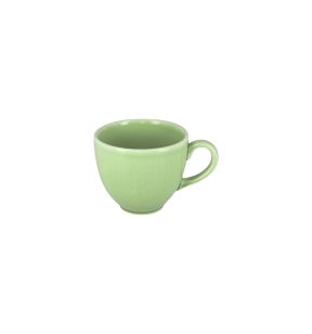 Tasse à thé rond vert porcelaine vitrifiée 20 cl Ø 8,4 cm Vintage Rak