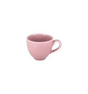 Ontbijtkop rond roze verglaasd 28 cl Ø 9 Vintage Rak