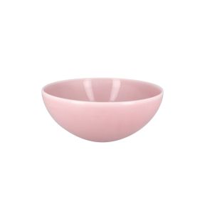 Kom rond roze verglaasd Ø 20.2 Vintage Rak